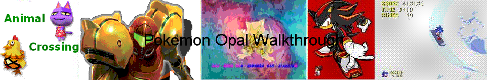 Pokemon Opal Walkthrough